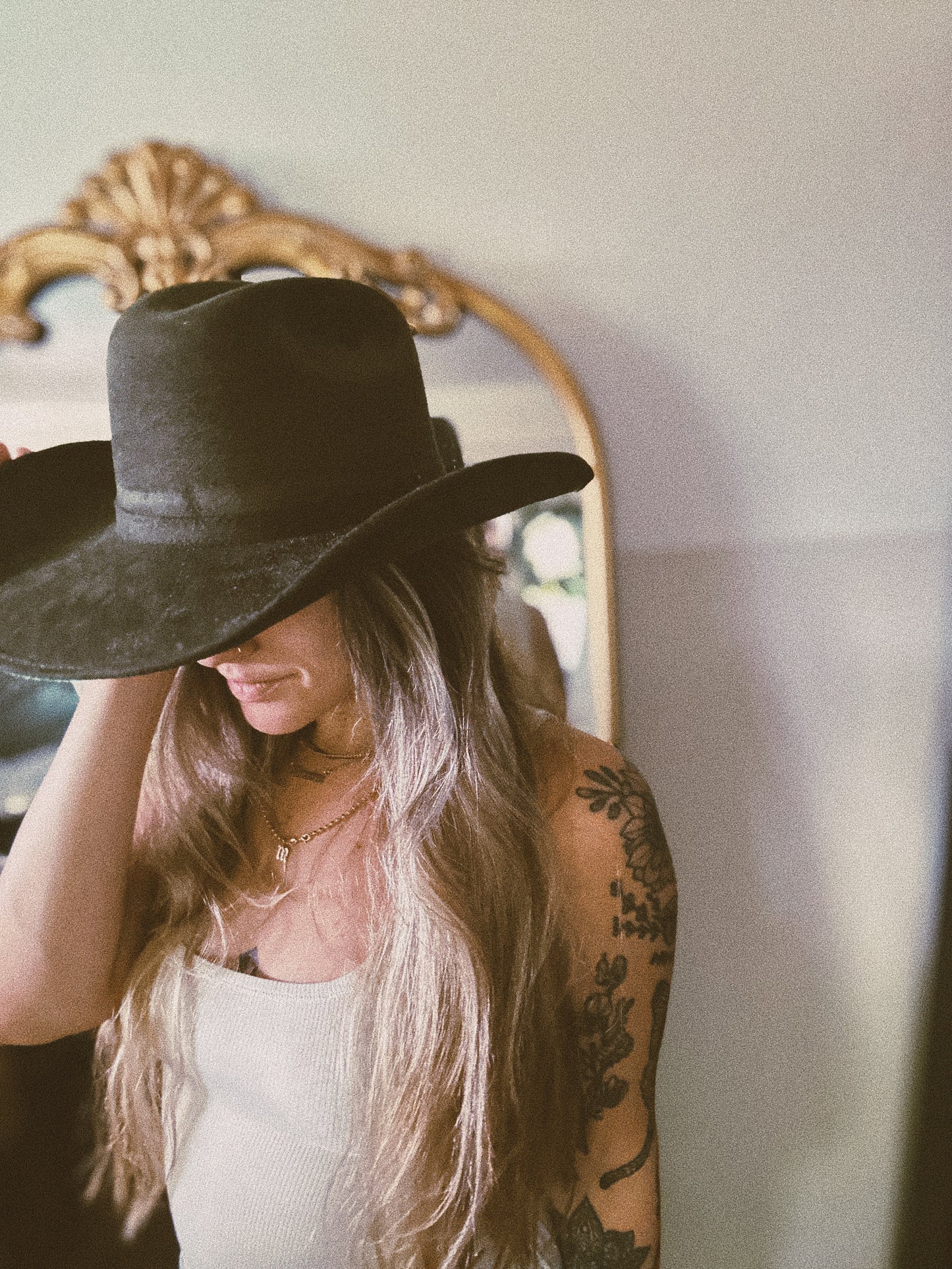 COWBOY HAT - OLIVE GREEN