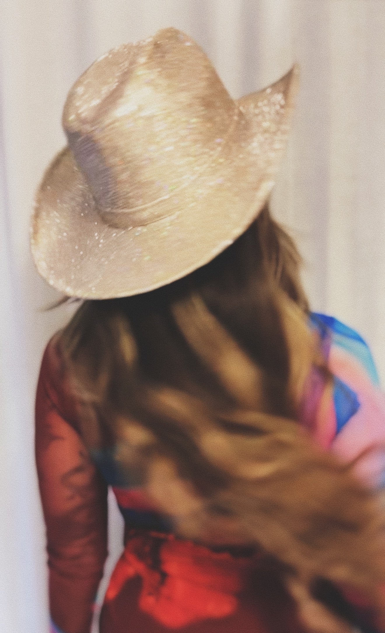 GLITTER COWBOY HAT - SILVER