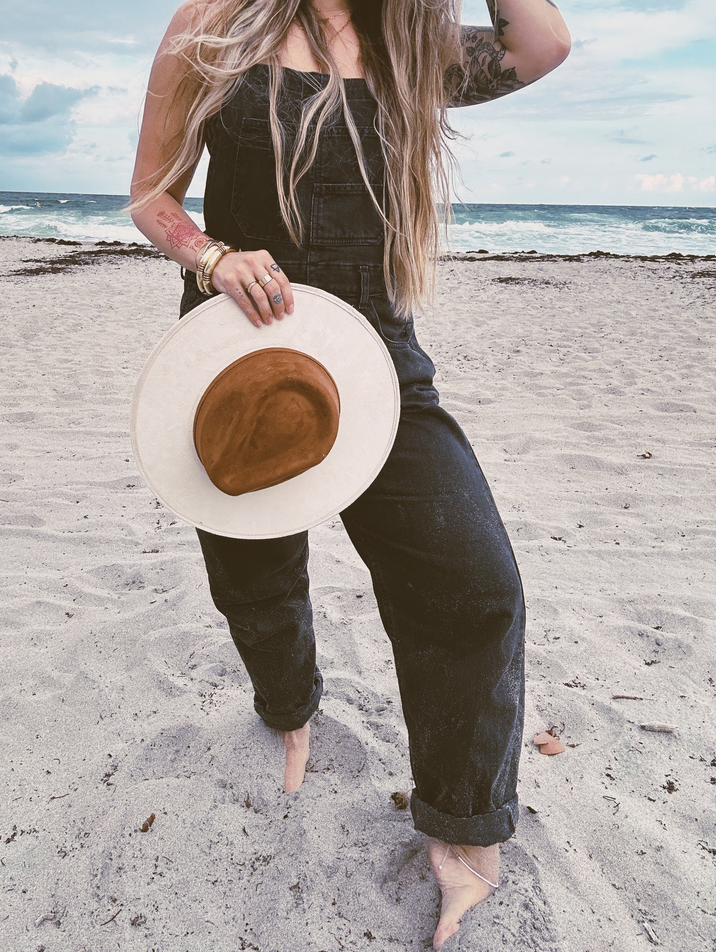 MOJAVE HAT - TAN/IVORY