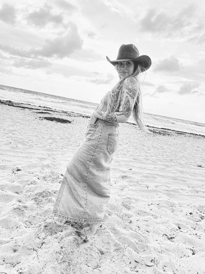 COWBOY HAT  - OLIVE GREEN