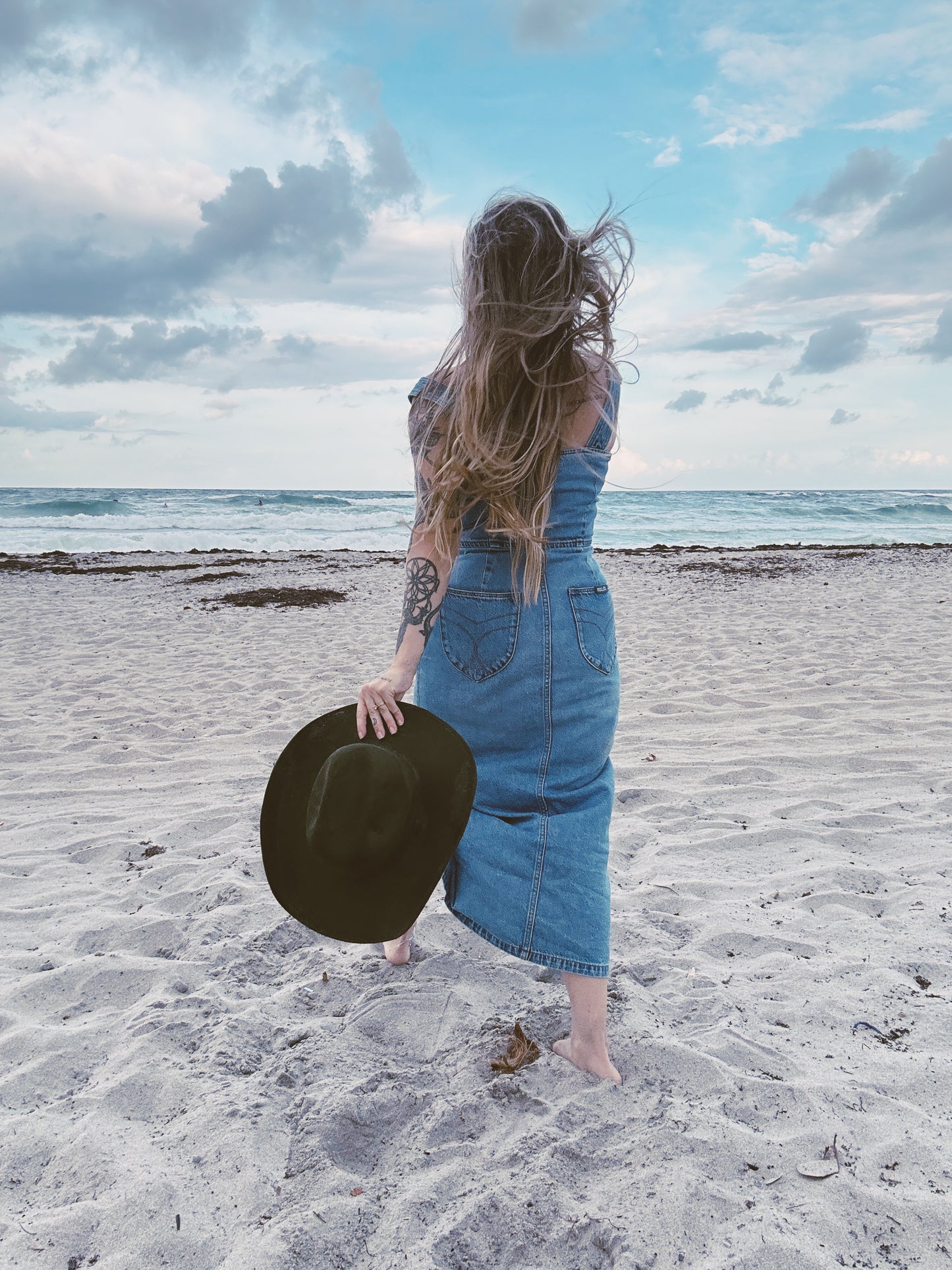 COWBOY HAT  - OLIVE GREEN